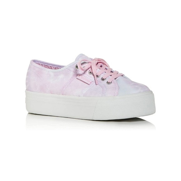 Superga Fantasy Tie-Dye Low Top Platform Sneakers 9.5 - Picture 3 of 11
